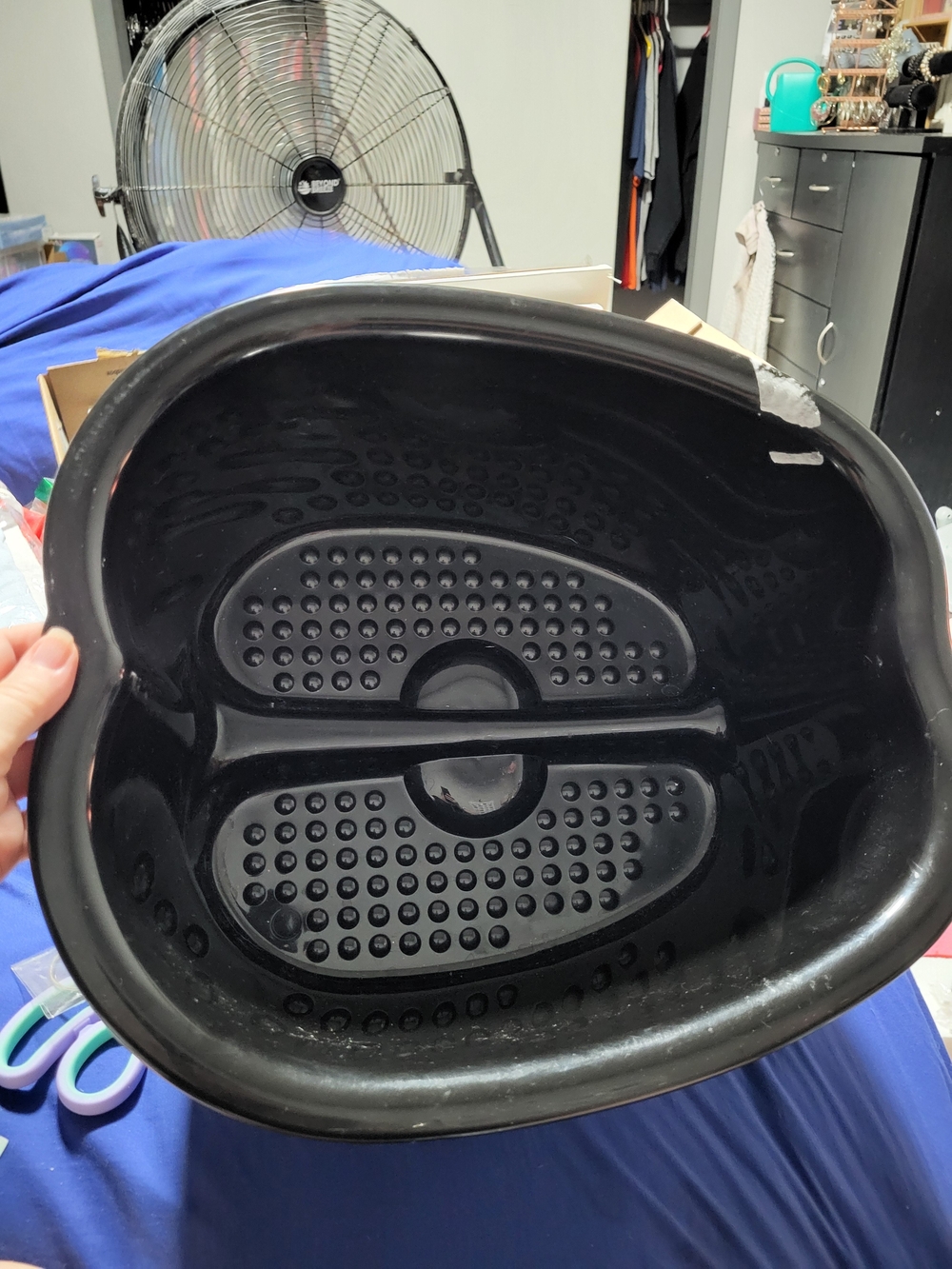 Black Foot Soak Basin for Home Bath
